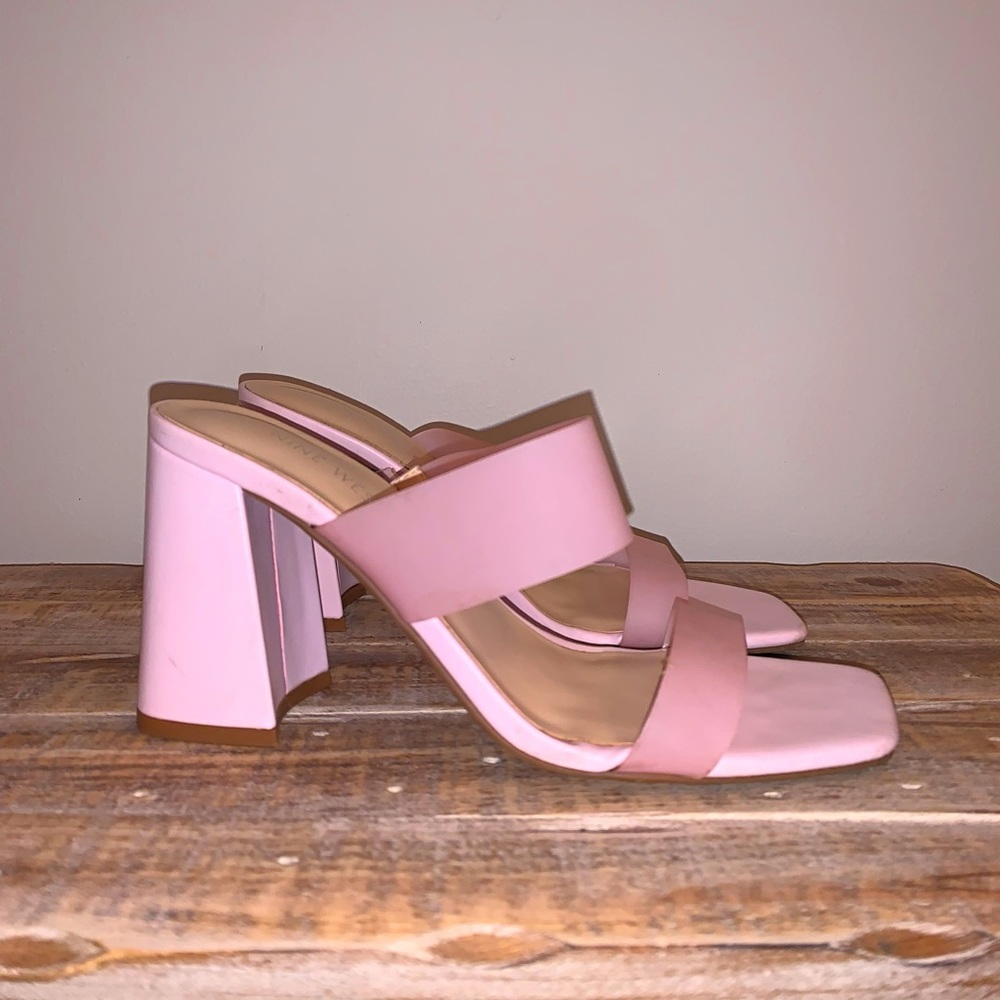 Pink Nine West heels